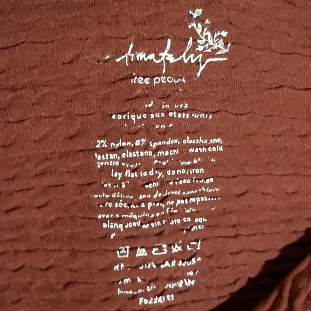 DONATING!! BUY NOW! Free People Textured Off Shoulder Crop Top - Picture 6 of 9